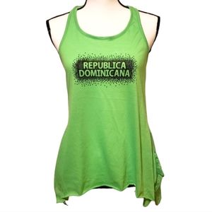 Republica Dominicana Lace Woman's Tank Top Green